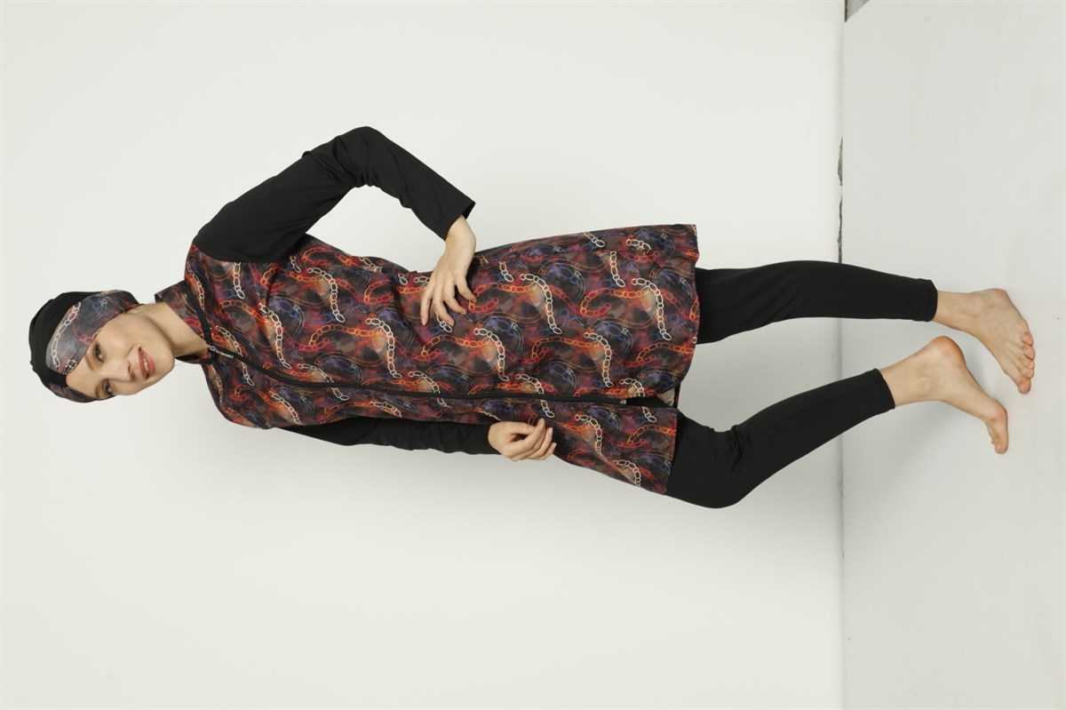 Fermuarlı Tesettür Mayo