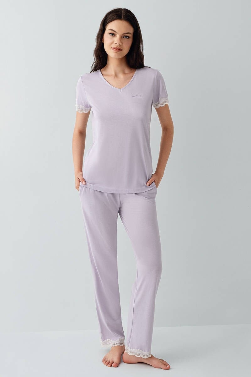 Pierre Cardin Kadın Lila Pijama Takımı