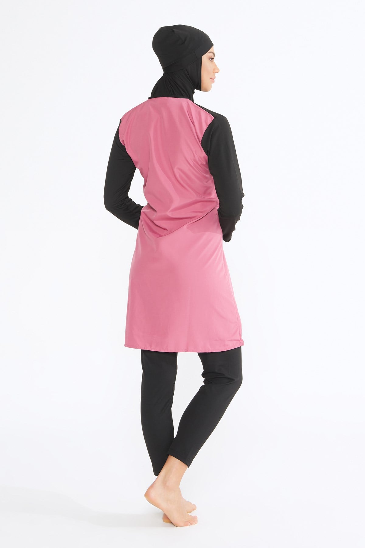 W1107 Cansoy Taytlı Tesettür PEMBE