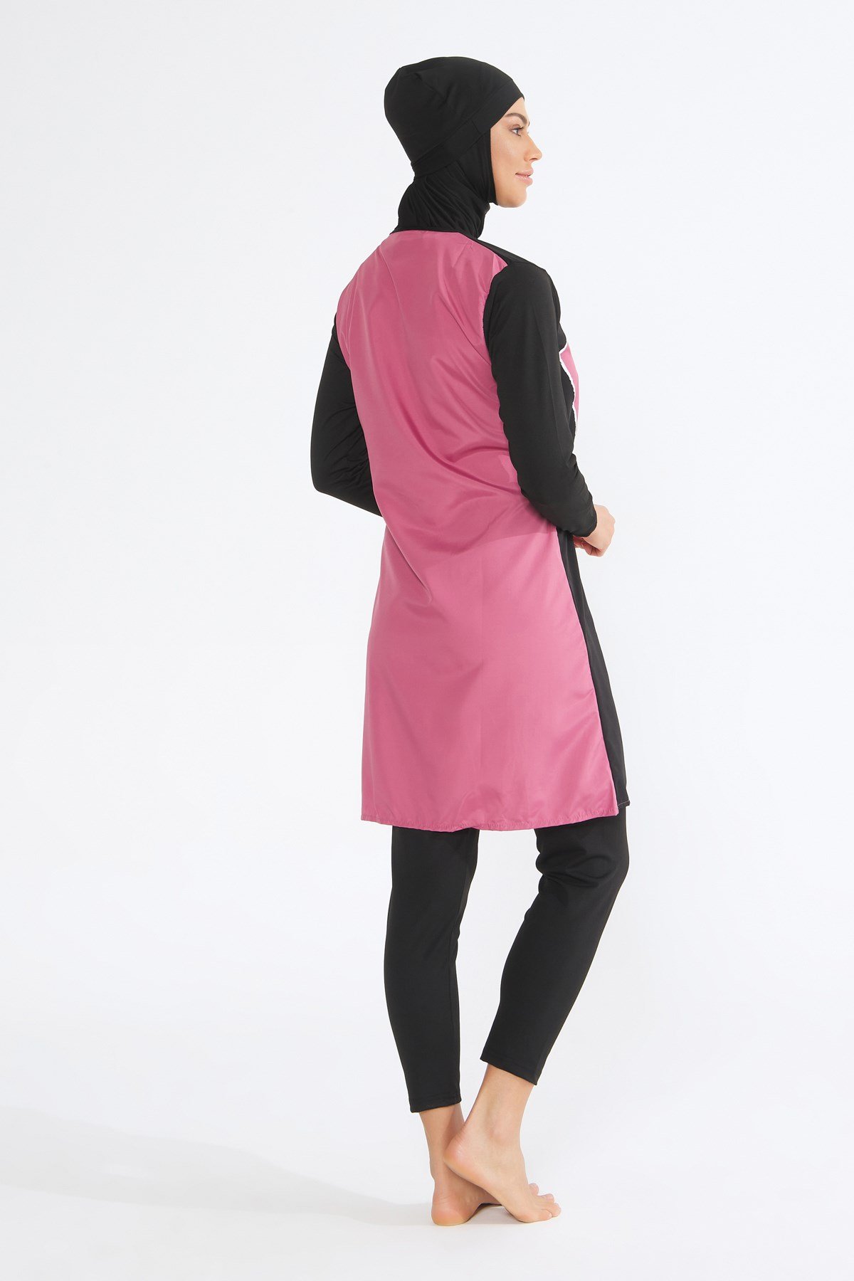 W3035 Cansoy Taytlı Tesettür  PEMBE