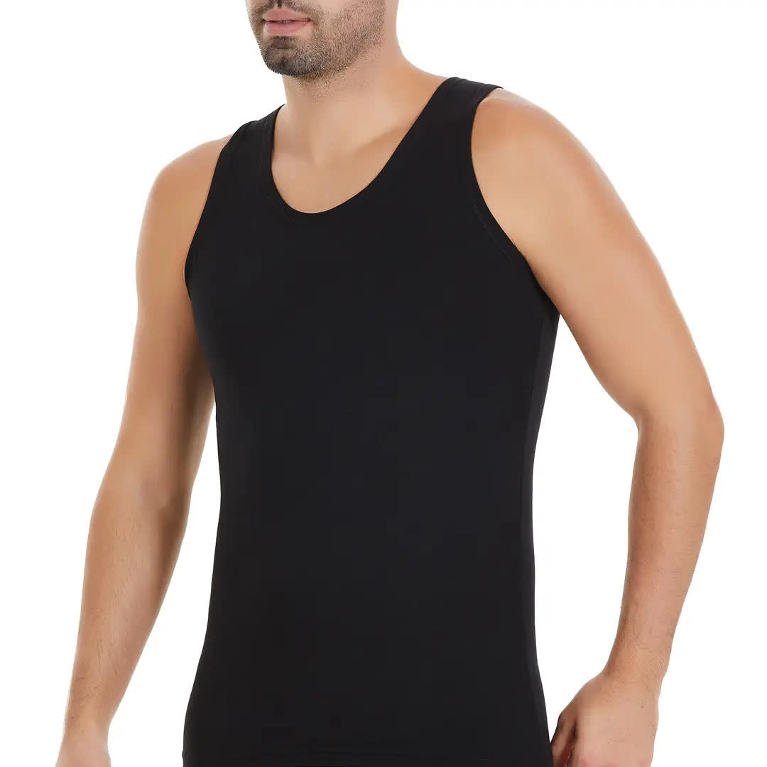 Yıldız Modal Siyah Atlet - 73