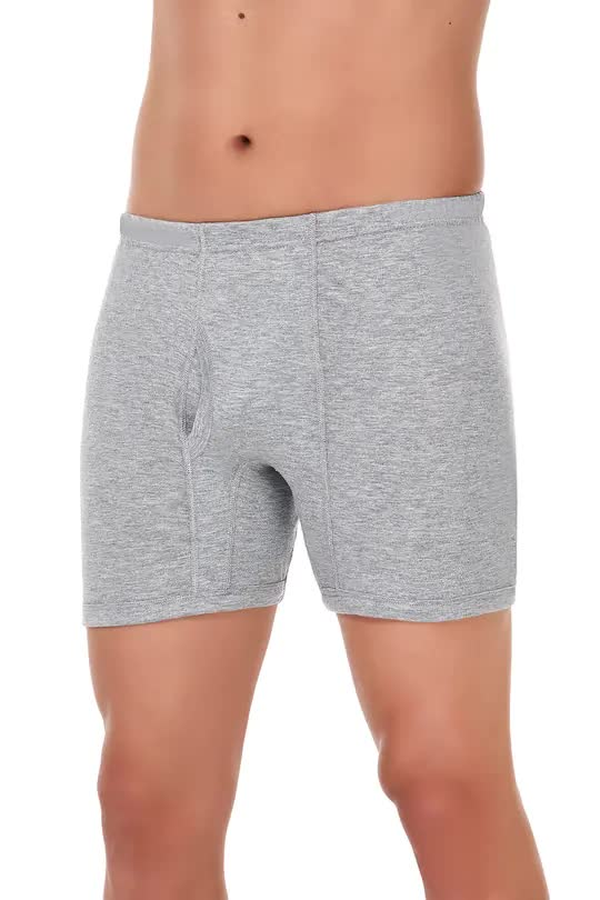 Yıldız Pamuklu Süprem Gri Paçalı Boxer - 141