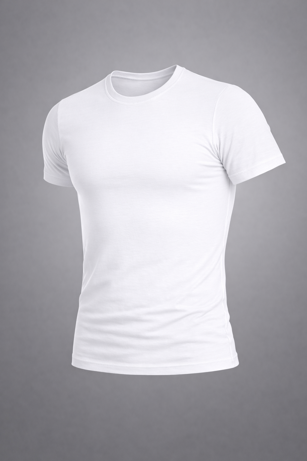 Yıldız Yuvarlak Yaka Kısakol Likralı Beyaz T-Shirt - 90