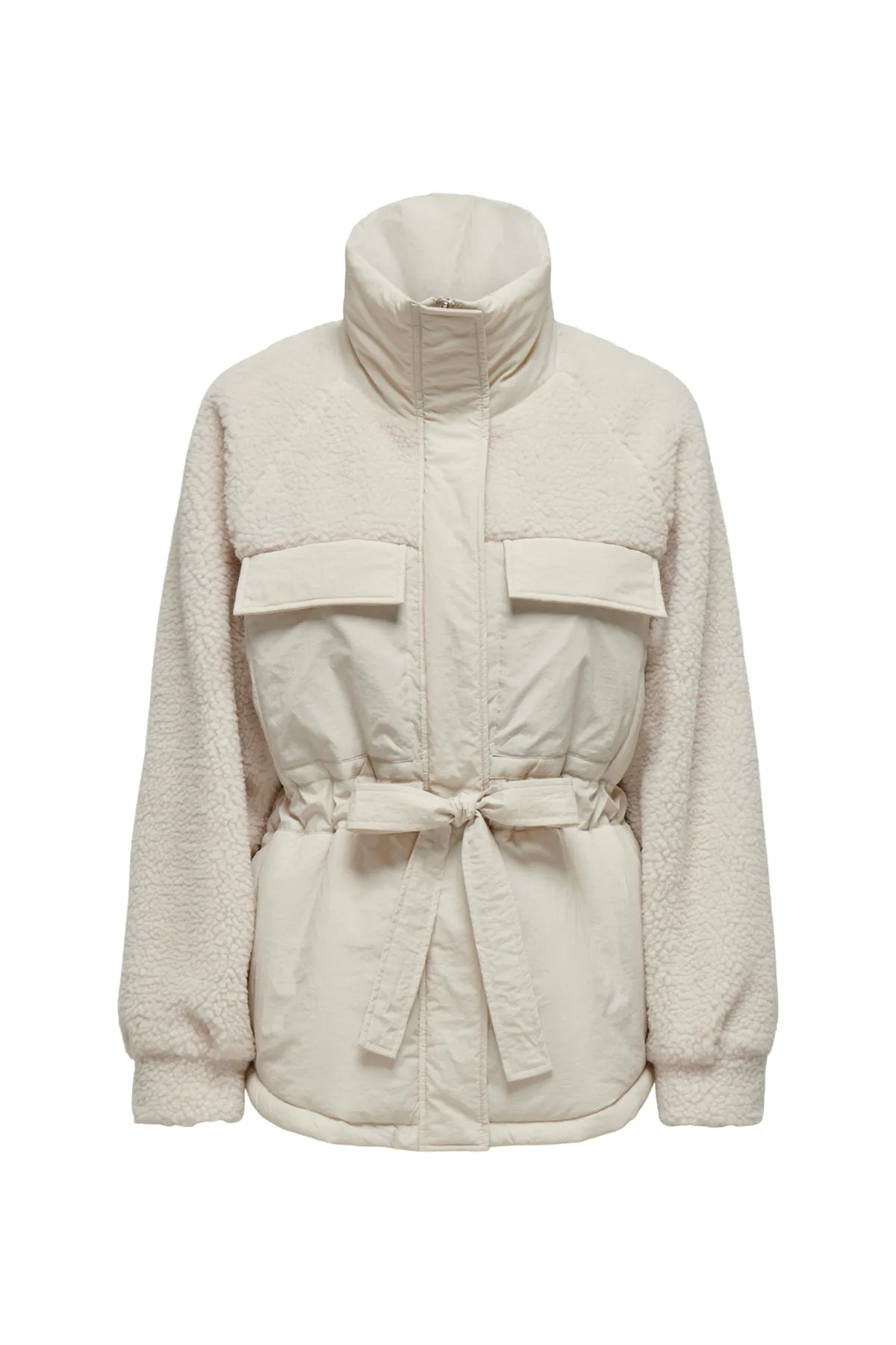 only onlarianna padded mix teddy jacket otw 15266872TEKSTİL