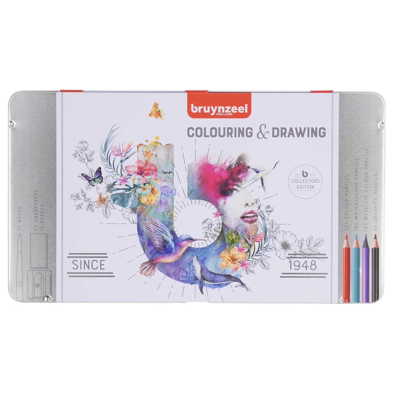 Bruynzeel Colouring & Drawing Kuru-Sulu-Metalik-Dereceli Kalem Çizim ve Boyama Seti 70liBruynzeel Colouring & Drawing Kuru-Sulu-Metalik-Dereceli Kalem Çizim ve Boyama Seti 70liKuru Boya SetleriBruynzeel