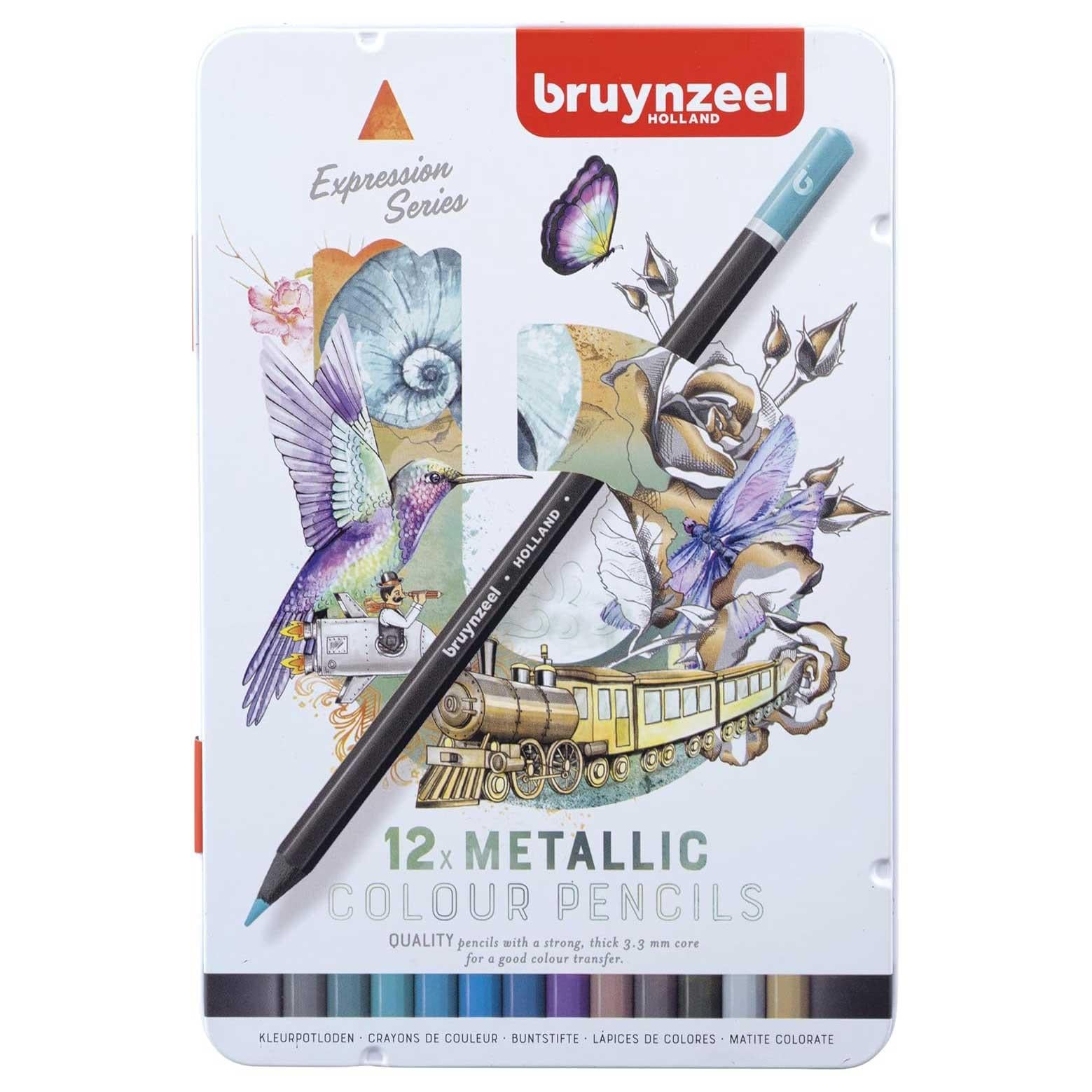 Bruynzeel Expression Colour Kuru Boya Kalemi 12 Renk Metalik TonlarBruynzeel Expression Colour Kuru Boya Kalemi 12 Renk Metalik TonlarKuru Boya SetleriBruynzeel