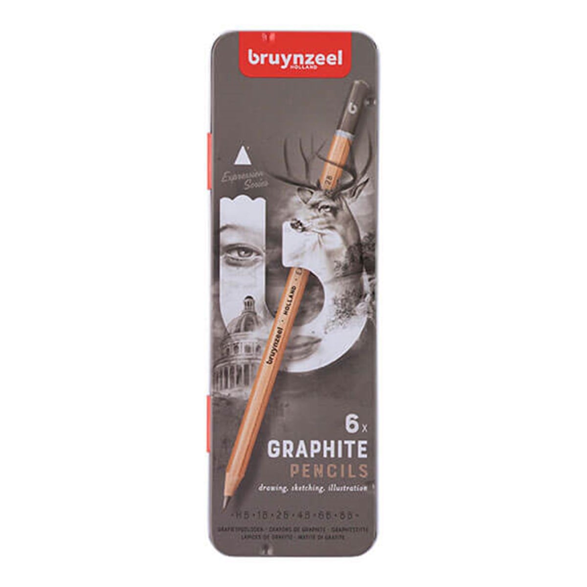 Bruynzeel Expression Graphite Dereceli Kalem 6'lı SetBruynzeel Expression Graphite Dereceli Kalem 6li SetTeknik Çizim ve Grafik KalemleriBruynzeel