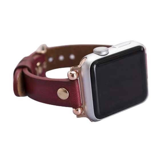 Burkley Apple Watch Slim Deri Kordon 42 ve 44 mm Uyumlu KırmıızıBurkley Apple Watch Slim Deri Kordon 42 ve 44 mm Uyumlu KırmızıBurkley Saat KordonlarıBurkley