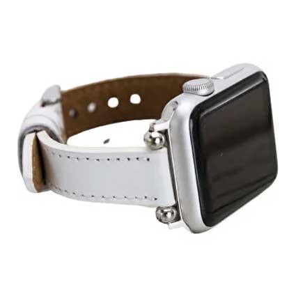 Burkley Apple Watch Slim Deri Kordon 42 ve 44 mm Uyumlu BeyazBurkley Apple Watch Slim Deri Kordon 42 ve 44 mm Uyumlu BeyazBurkley Saat KordonlarıBurkley
