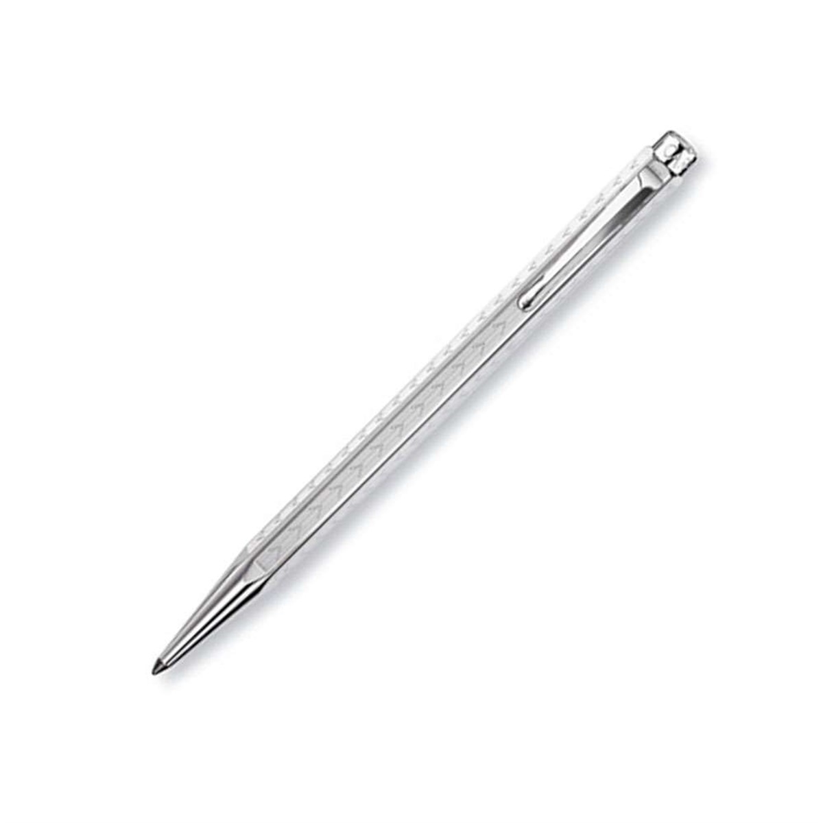 Caran d'Ache Ecridor Chevron Tükenmez Kalem Silver Plated 890.280