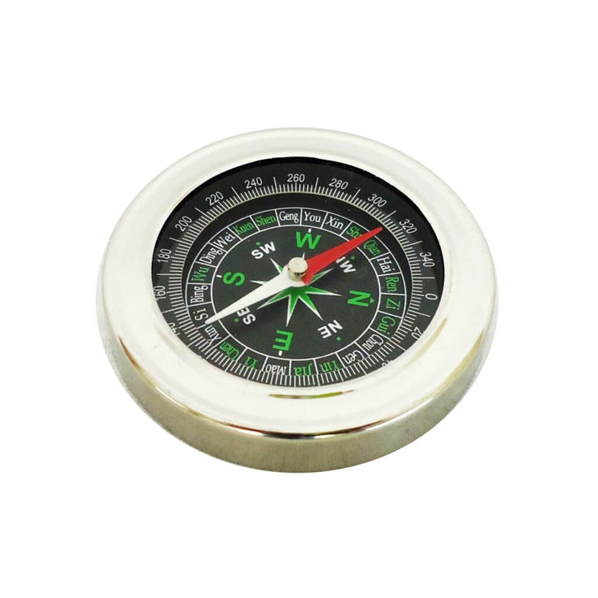 Compass Metal Pusula Büyük Boy Full Metal 7,5cm ÇapBüyüteç & LupCOMPASS
