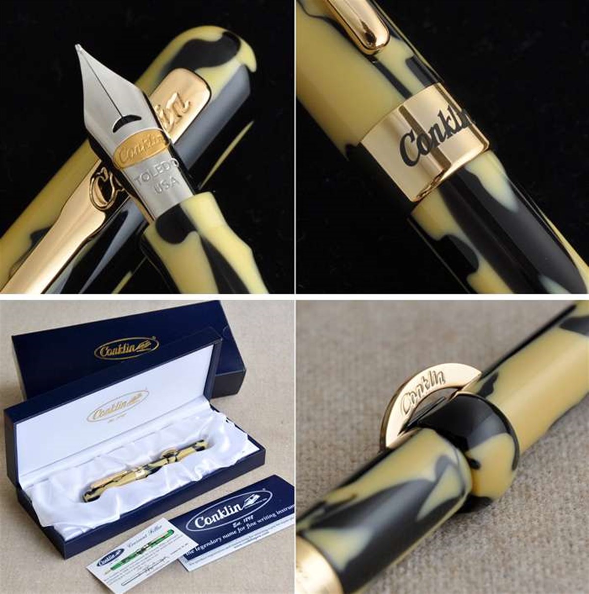 Conklin Mark Twain Ivory Dolma Kalem