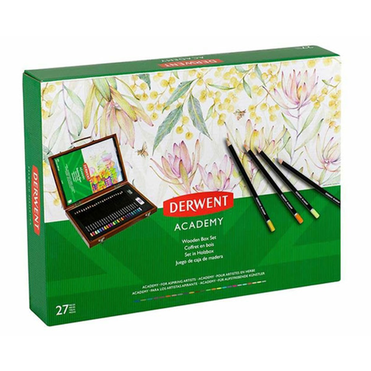 Derwent Academy 27'li Kuruboya Set Ahşap KutuDerwent Academy 27'li Kuruboya Set Ahşap KutuKuru Boya SetleriDerwent