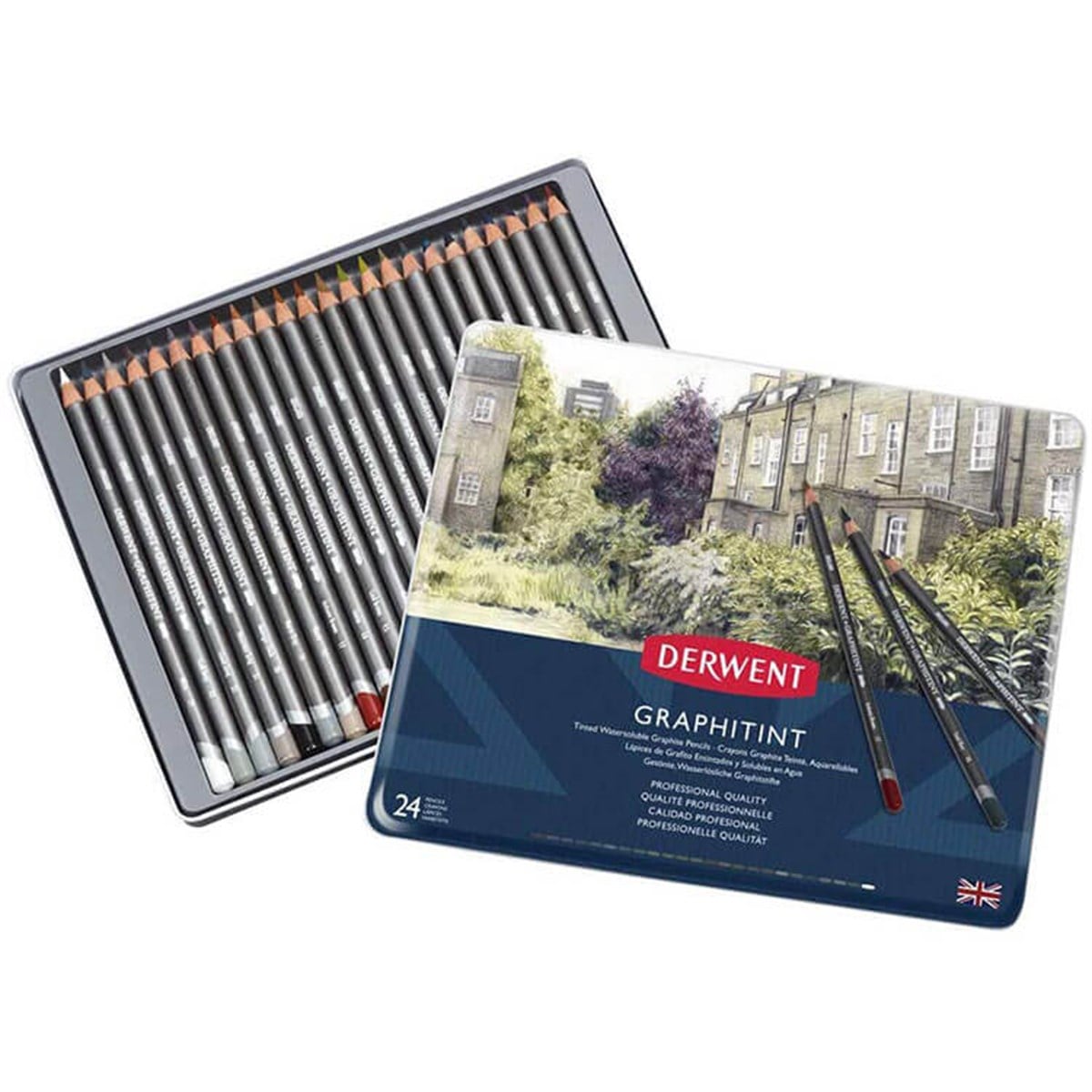 Derwent Graphitint 24'lü Teneke KutuDerwent Graphitint 24'lü Teneke KutuTeknik Çizim ve Grafik KalemleriDerwent