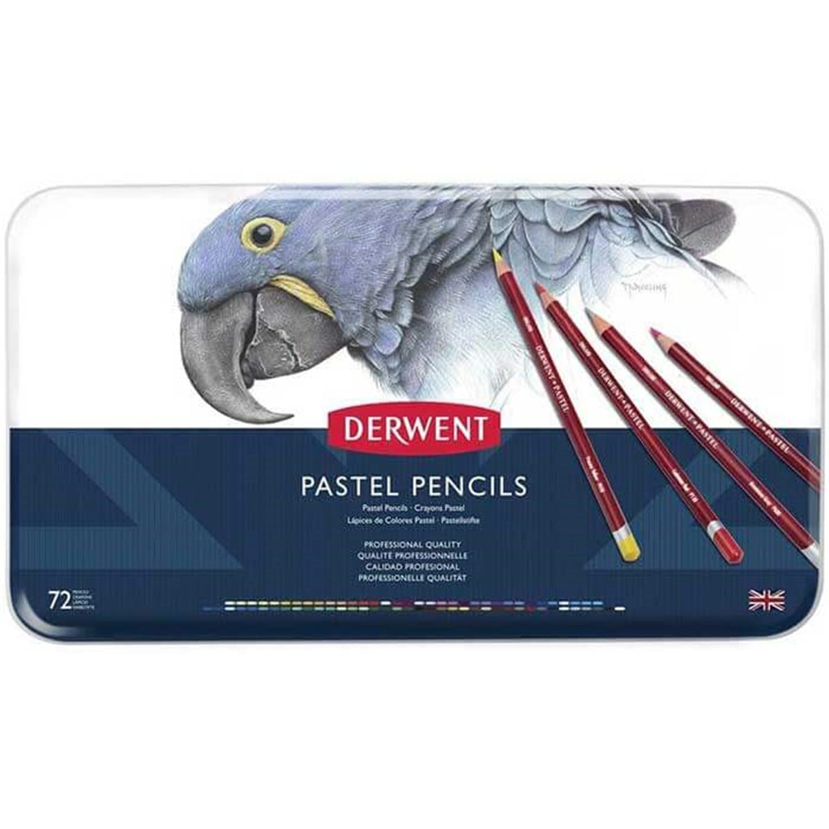 Derwent Pastel Pencils, 4mm Core, Metal Tin, 72 CountPastel BoyalarDerwent