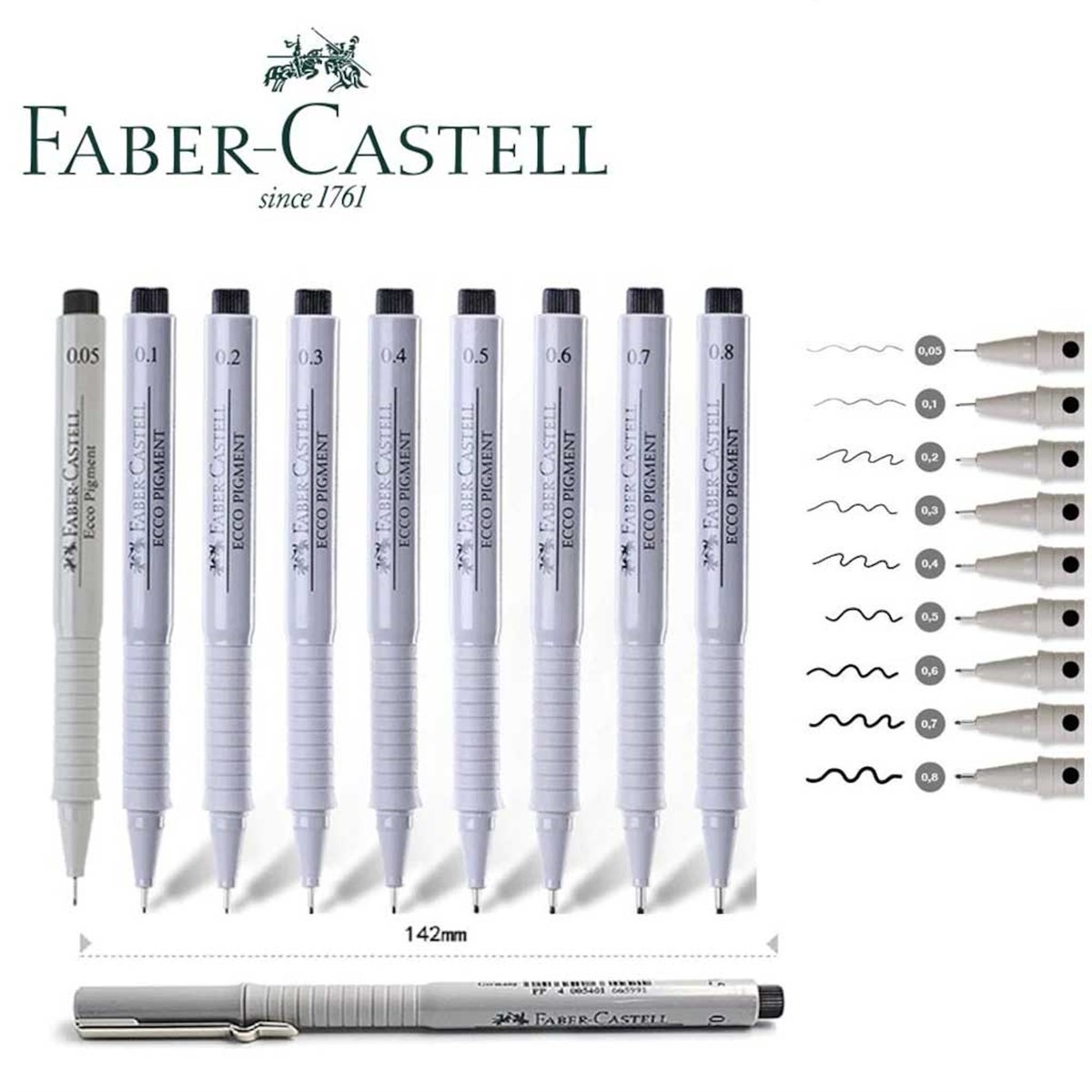 Faber Castell Ecco Pigment Teknik Çizim Kalemi SiyahFaber Castell Ecco Pigment Teknik Çizim Kalemi SiyahTeknik Çizim ve Grafik KalemleriFaber-Castell