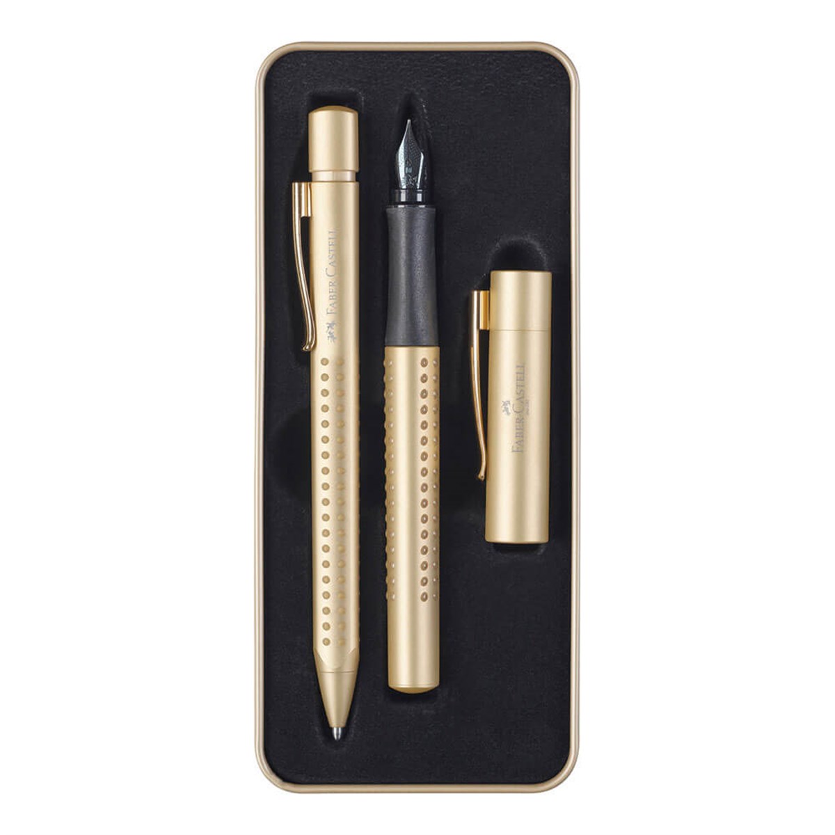 Faber Castell Grip 2011 Gold Edition Dolma Kalem Tükenmez Kalem SetiKalem SetleriFaber Castell