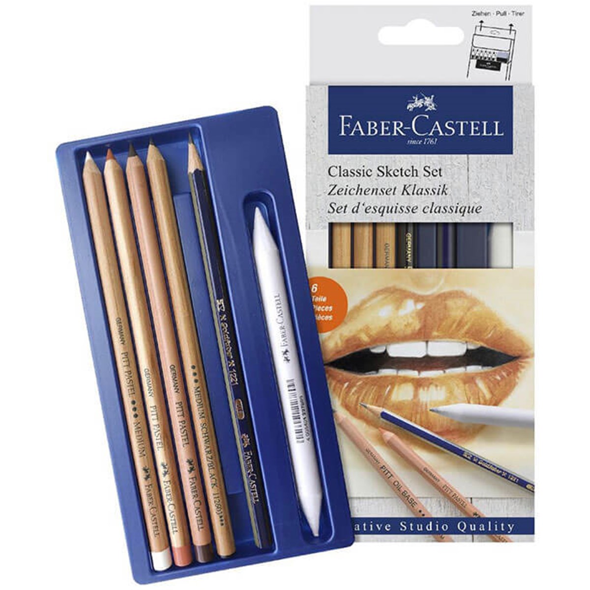 Faber Castell Klasik Sketch Set 6'lıFaber Castell Klasik Sketch Set 6'lıTeknik Çizim ve Grafik KalemleriFaber-Castell