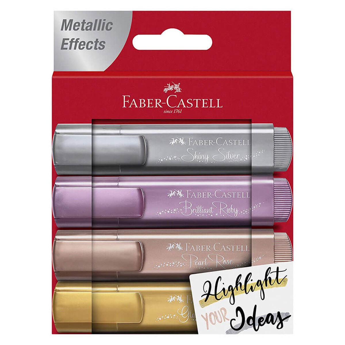 Faber Castell Metalik Fosforlu Kalem 4 Lü SetFaber Castell Metalik Fosforlu Kalem 4 Lü SetKIRTASİYE & OFİSFaber-Castell