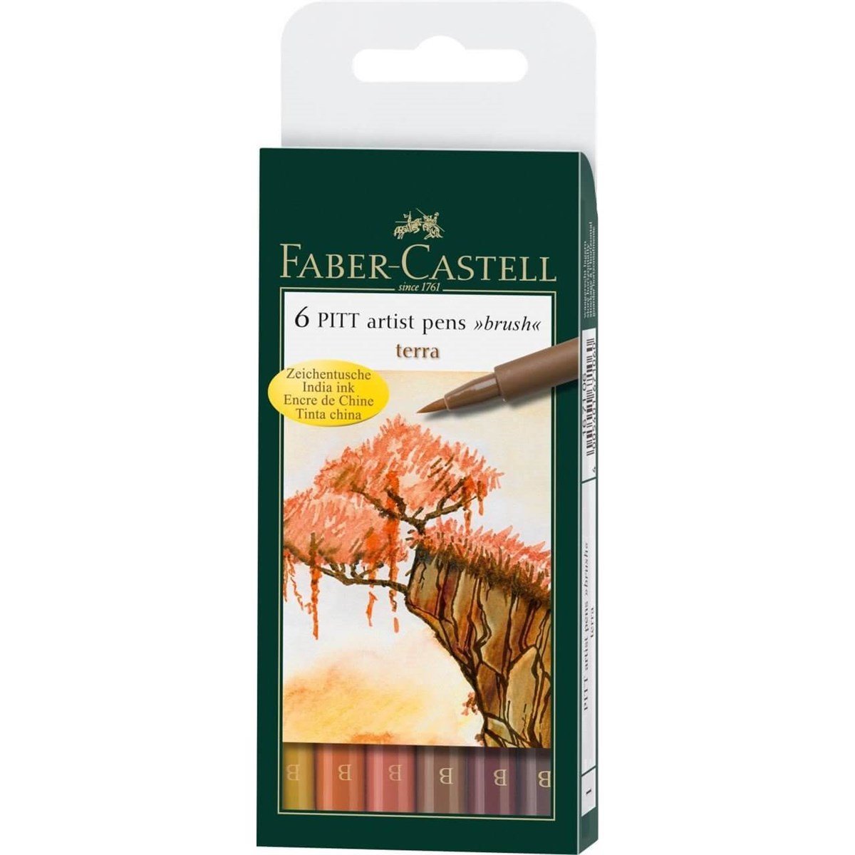 Faber Castell Pitt Çizim Kalemi Fırça Uç Toprak 6 LıFaber Castell Pitt Çizim Kalemi Fırça Uç Toprak 6 LıMarker KalemFaber-Castell