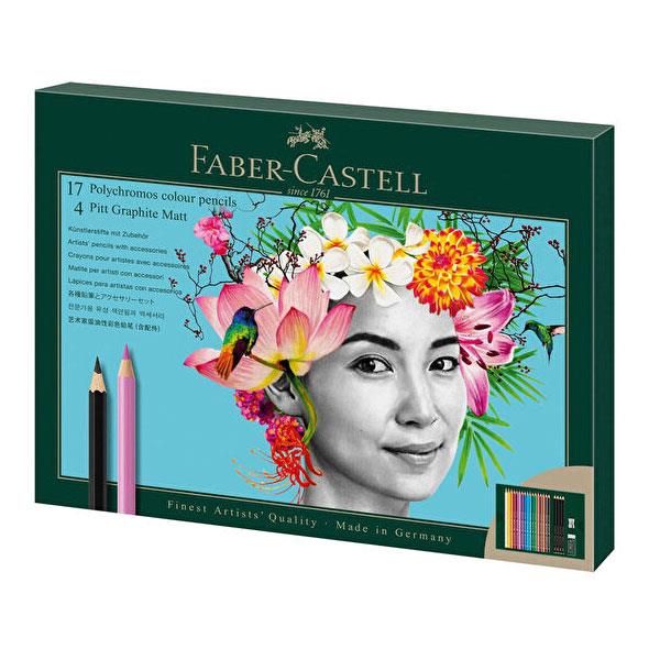 Faber Castell Polychromos & Pitt Graphite Matt Parlak ve Canlı Renkler 23'lü Kuru Boya Kalem Hediye SetiFaber Castell Polychromos & Pitt Graphite Matt Parlak ve Canlı Renkler 23'lü Kuru Boya Kalem Hediye SetiKuru Boya SetleriFaber-Castell