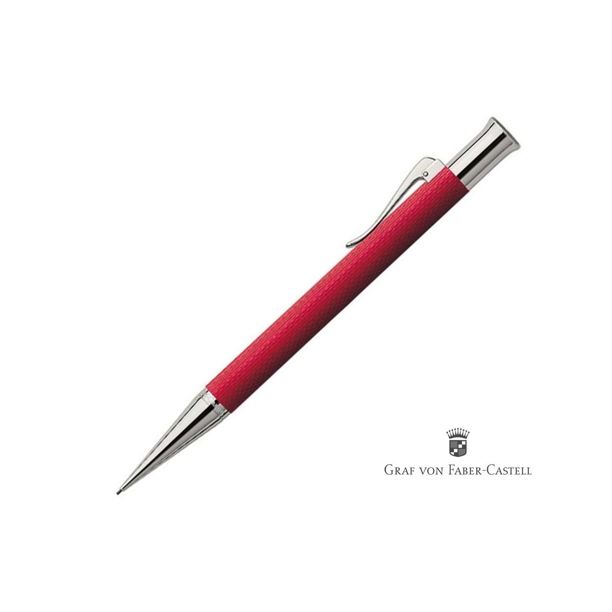 Graf von Faber Castell Guilloche Mercan, Kırmızı Mekanik Kurşun Kalem