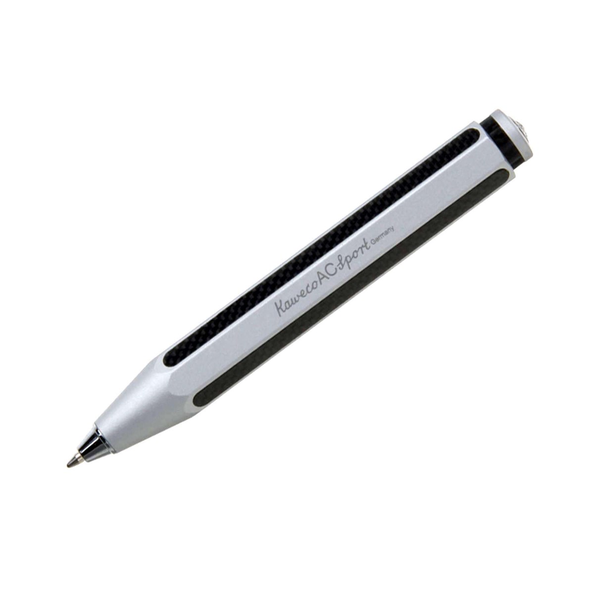 Kaweco 10000148 AC Sport Tükenmez Kalem Siyah Gümüş