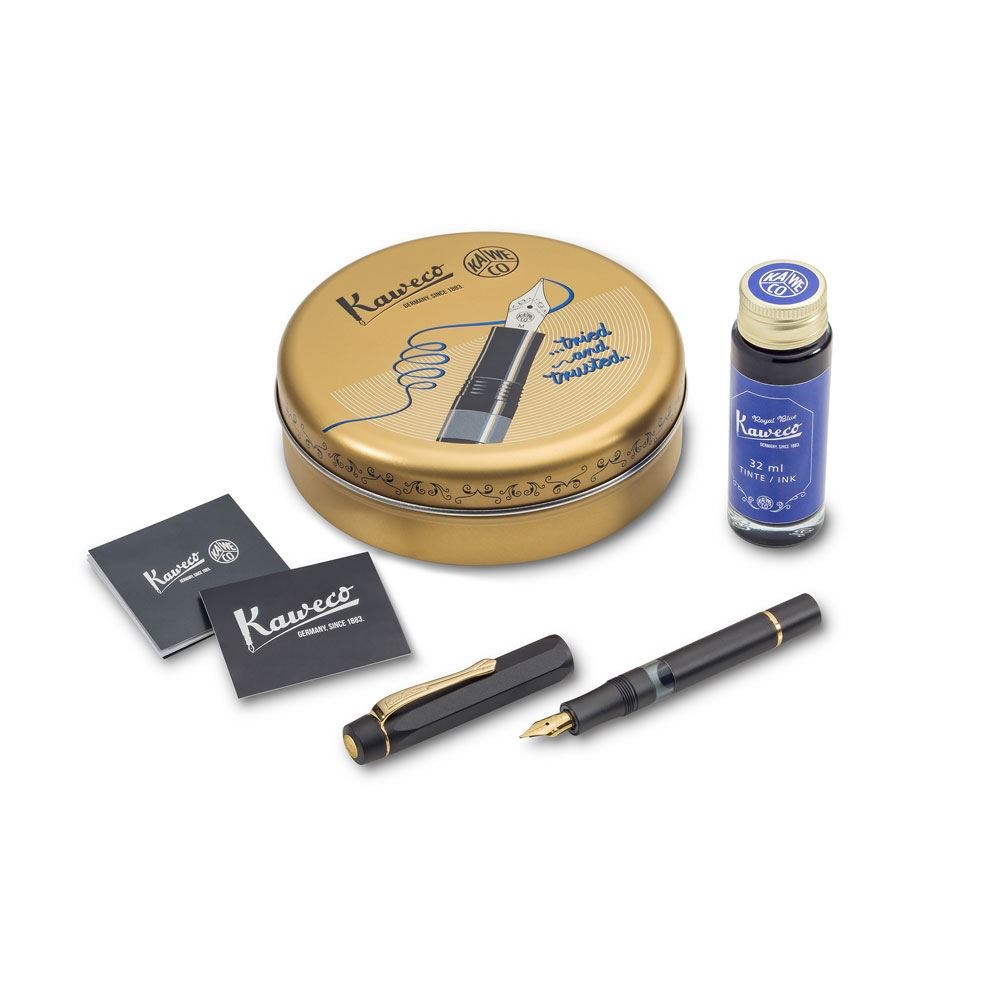 Kaweco AL Sport Dolma Kalem Seti M Uç Black-Gold 11000341Kaweco AL Sport Dolma Kalem Seti M Uç Black-Gold 11000341Dolma KalemKAWECO