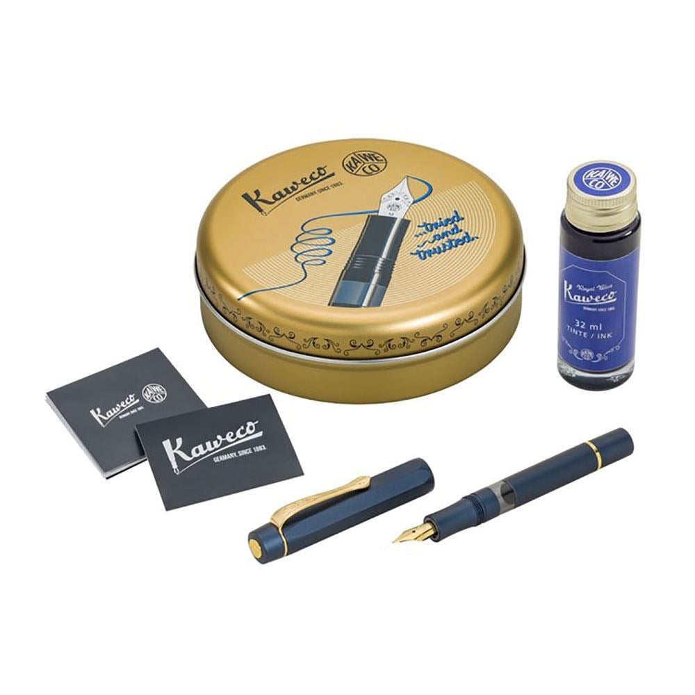 Kaweco PISTON SPORT AL Dolma Kalem Seti M Uç Navy-Gold 11000431Kaweco PISTON SPORT AL Dolma Kalem Seti M Uç Navy-Gold 11000431Dolma KalemKAWECO