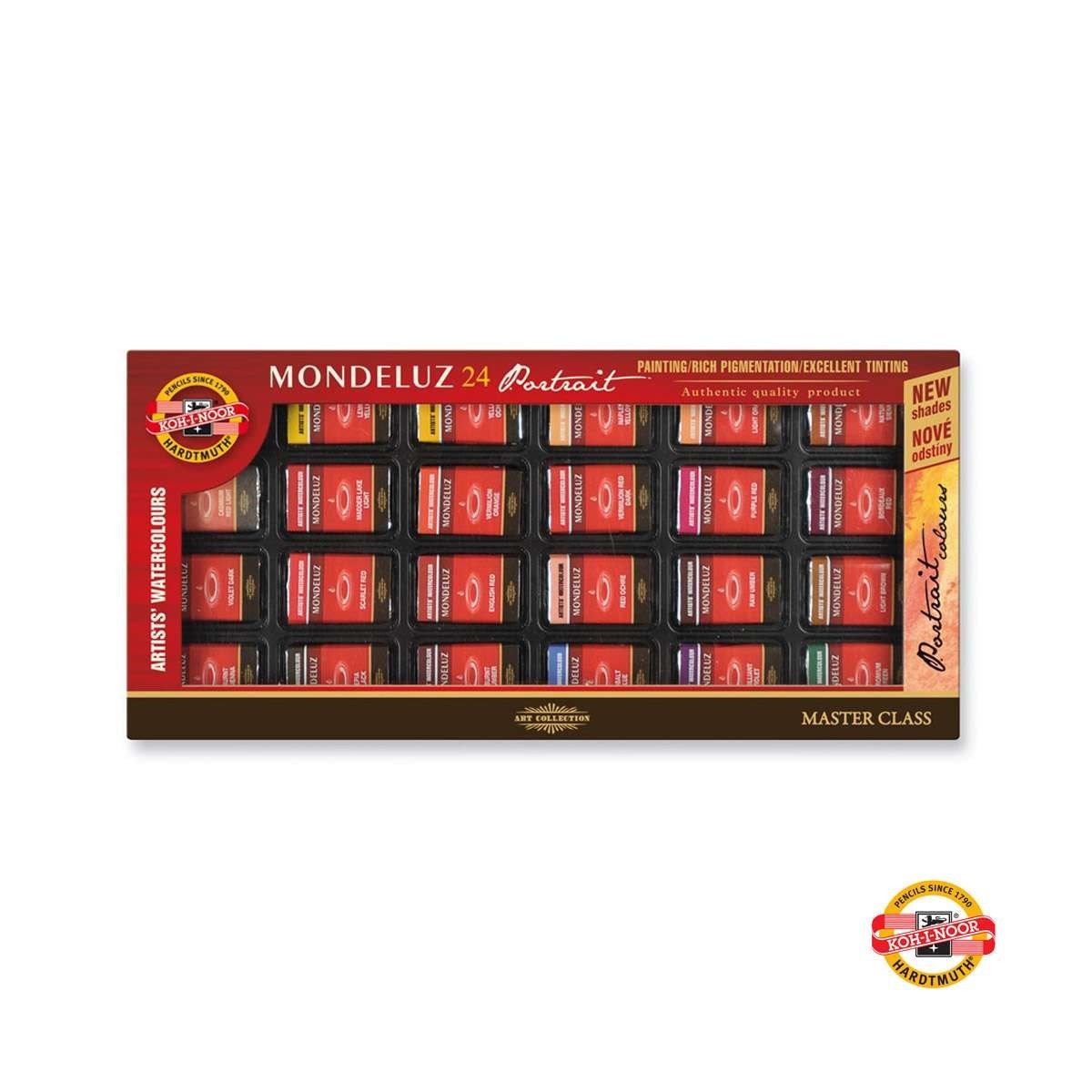 Koh-i Noor Mondeluz Master Class Taş Sulu Boya 24 Renk Portre Renkleri