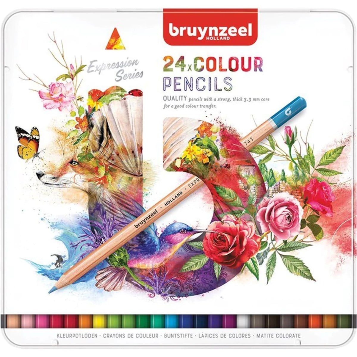 Bruynzeel60312024Bruynzeel Expression Series Kuru Boya Kalem Seti 24lü