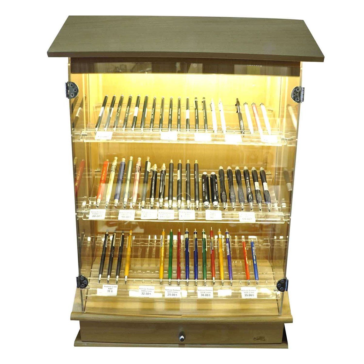 Larte Kalem Kolleksiyon Kutusu Kayın Ağacı