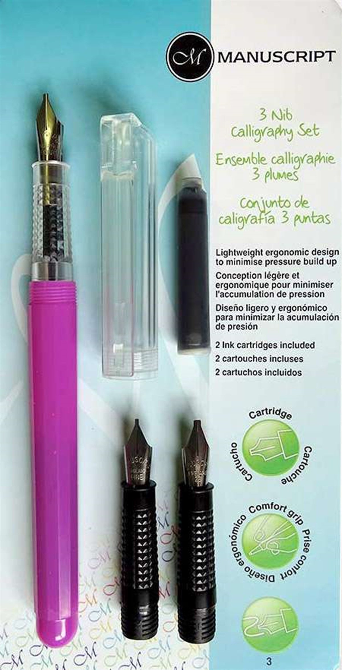 Manuscript 3 Uç Kaligrafi Set