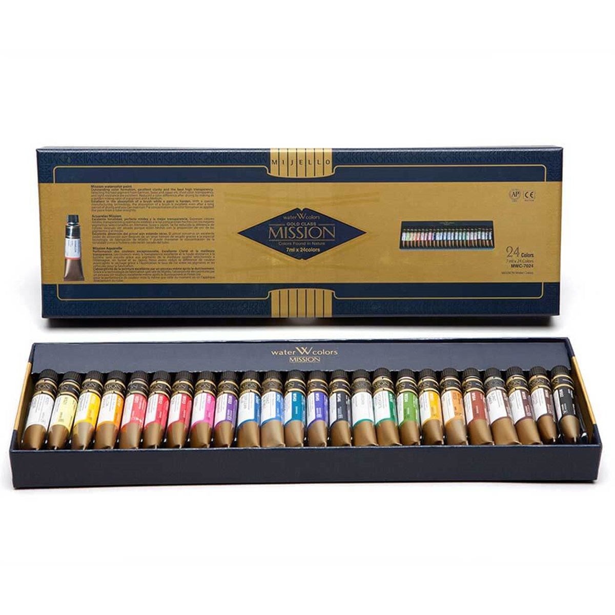 Mission Gold Class Pigment Suluboya 7ml x 24 RenkMission Gold Class Pigment Suluboya 7ml x 24 RenkSulu Boya SetleriMijello