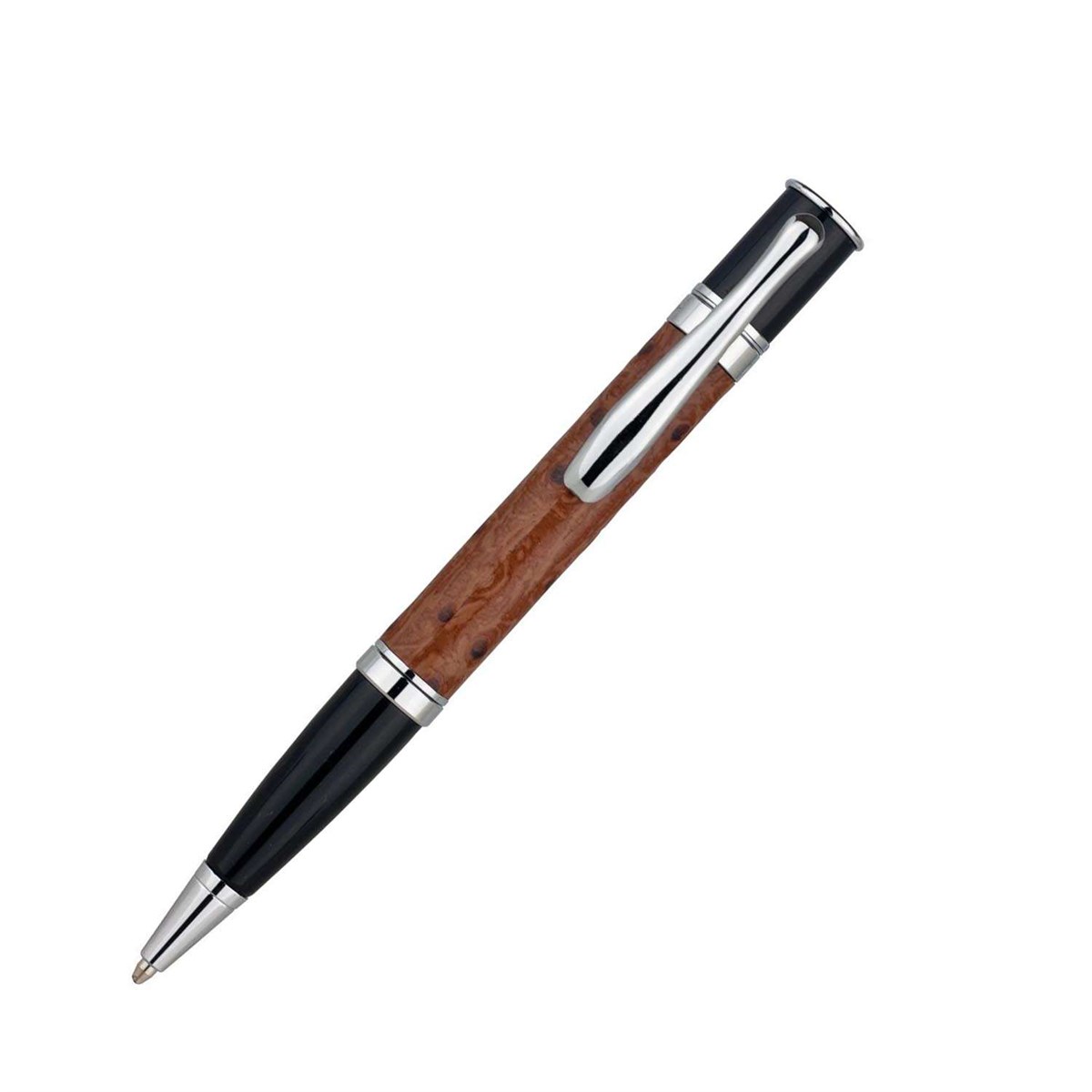 Monteverde Mini Jewelria Deri Kahverengi Tükenmez Kalem MV59442