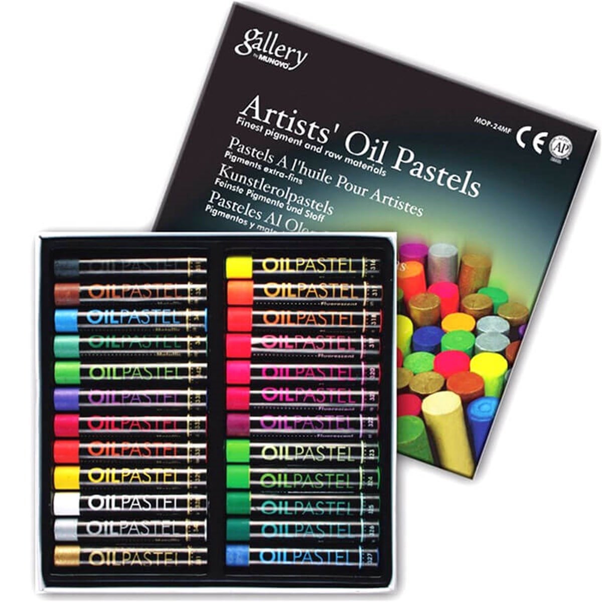 Mungyo Artists Oil Pastels 12 Metallıc + 12 Fluorescent ColoursMungyo Artists Oil Pastels 12 Metallıc + 12 Fluorescent ColoursYağlı PastellerMungyo