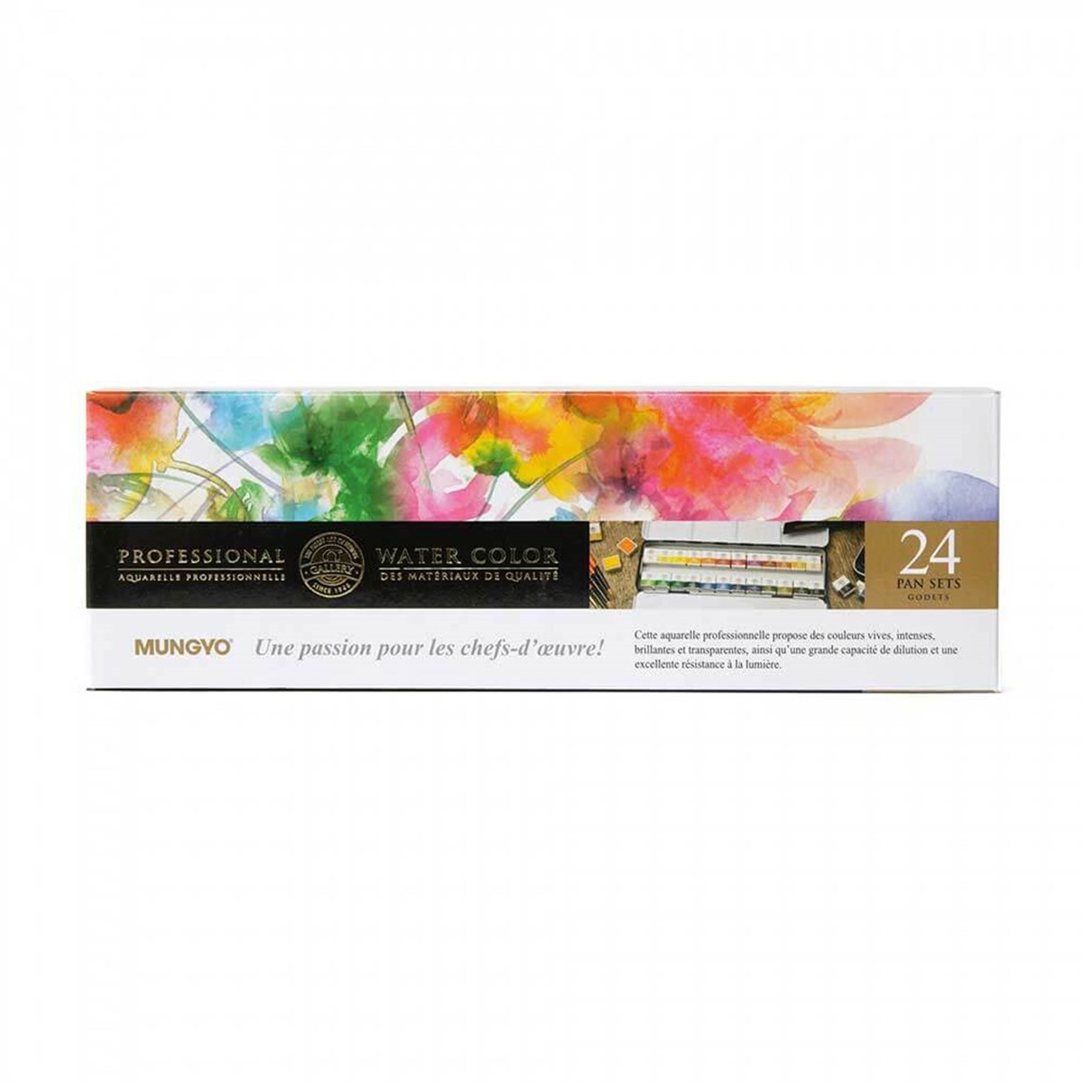 Mungyo Professional Sulu Boya Seti 24lü Yarım Tablet Defter HediyeliSulu Boya SetleriMungyo