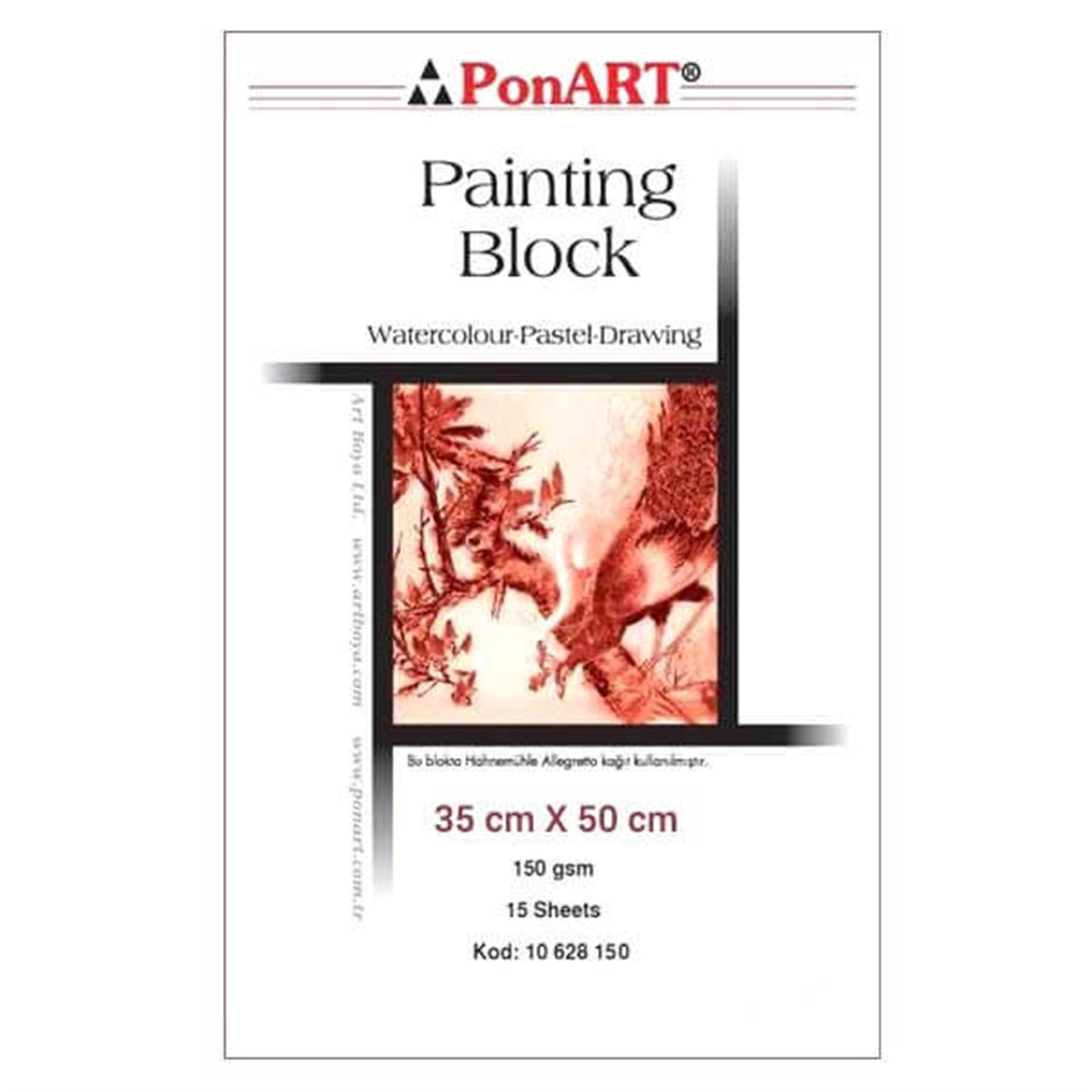 Ponart 35x50 cm 150 gsm Painting BlockResim DefteriPonart