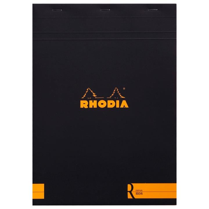 Rhodia Basic Üstten Zımbalı Bloknot A4 Çizgili Siyah 90gRhodia Basic Üstten Zımbalı Bloknot A4 Çizgili Siyah 90gDefterRHODIA