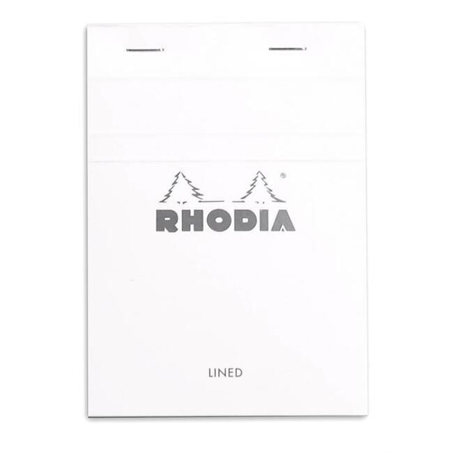 Rhodia Basic Üstten Zımbalı Bloknot A6 Çizgili BeyazRhodia Basic Üstten Zımbalı Bloknot A6 Çizgili BeyazDefterRHODIA