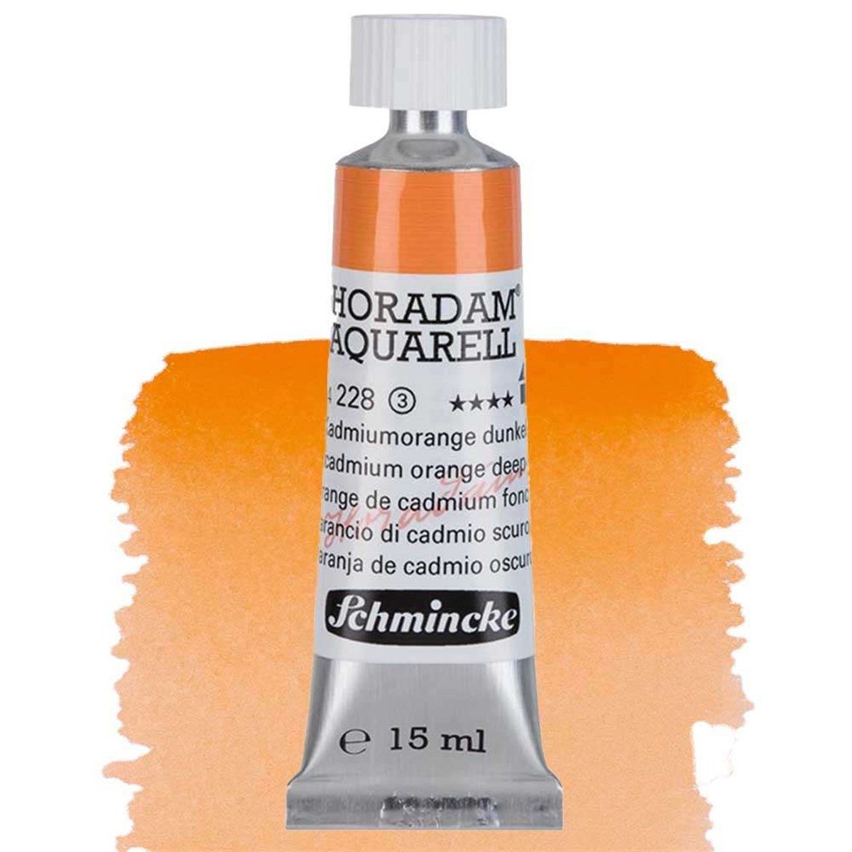 Schmincke Horadam Seri 3 Cadmium Orange Deep 15 ml Tüp Suluboya