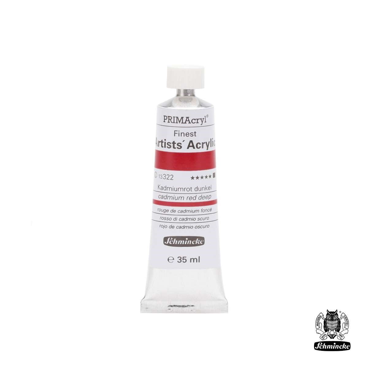 Schmincke PRIMAcryl Akrilik Boya 35ml Cadmium Red Deep Seri 3