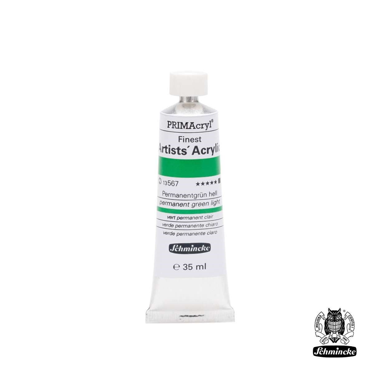 Schmincke PRIMAcryl Akrilik Boya 35ml Permanent Green Light Seri 2