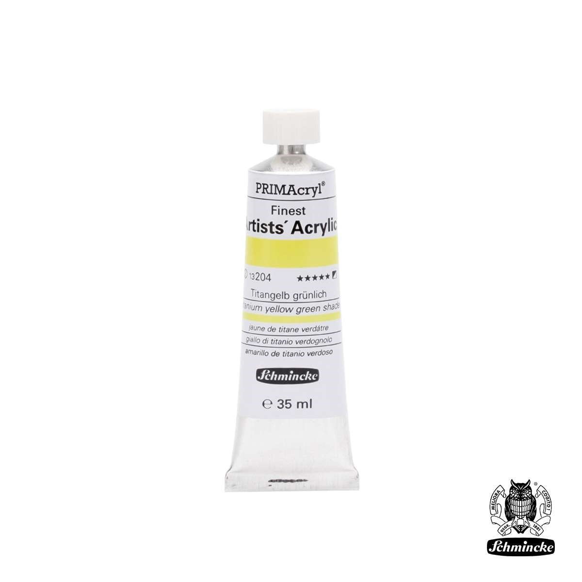 Schmincke PRIMAcryl Akrilik Boya 35ml Titanium Yellow Green Shade Seri 2