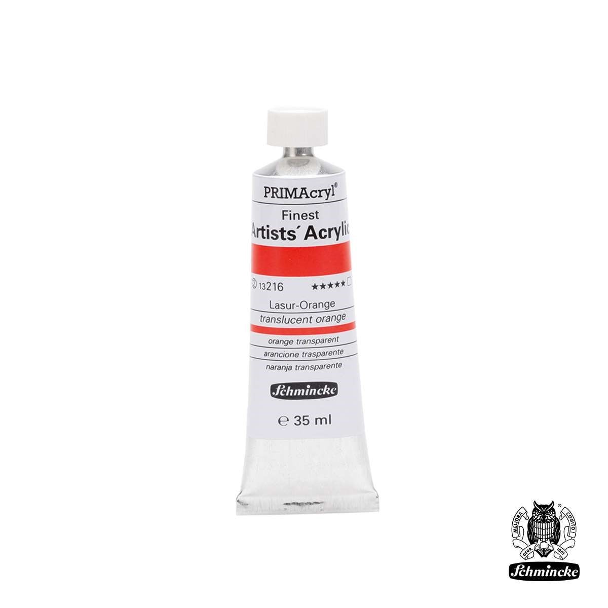 Schmincke PRIMAcryl Akrilik Boya 35ml Translucent Orange Seri 2