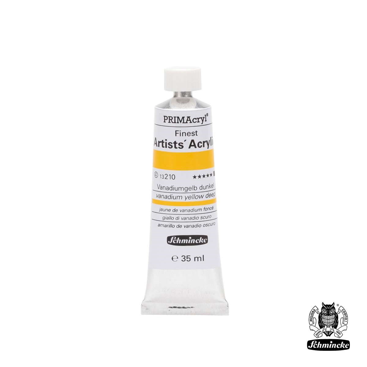 Schmincke PRIMAcryl Akrilik Boya 35ml Vanadium Yellow Deep Seri 4