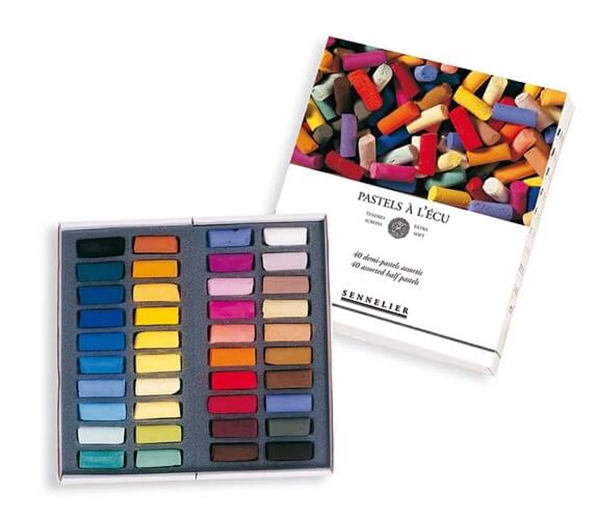 Sennelier 40 Renk Yarım Boy Soft Pastel BoyaSennelier Soft Pastel Boya Seti 40'lı - Yarım BoySoft PastelSennelier