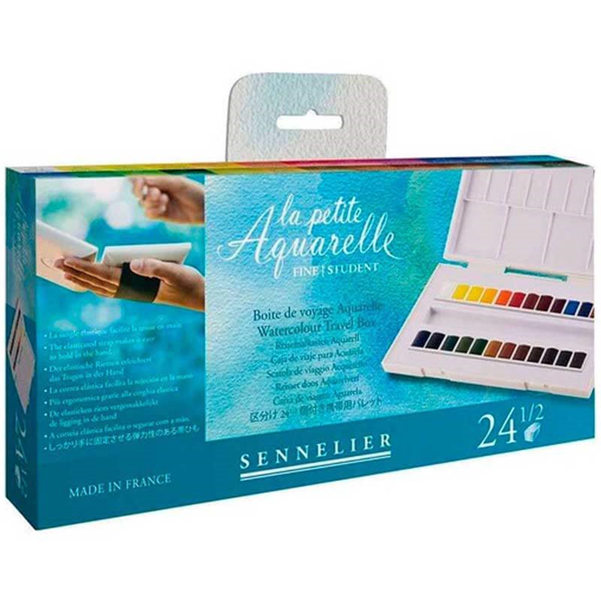 Sennelier Aquarelle 24 Renk Suluboya Set - Fırça HediyeliSulu Boya SetleriSennelier