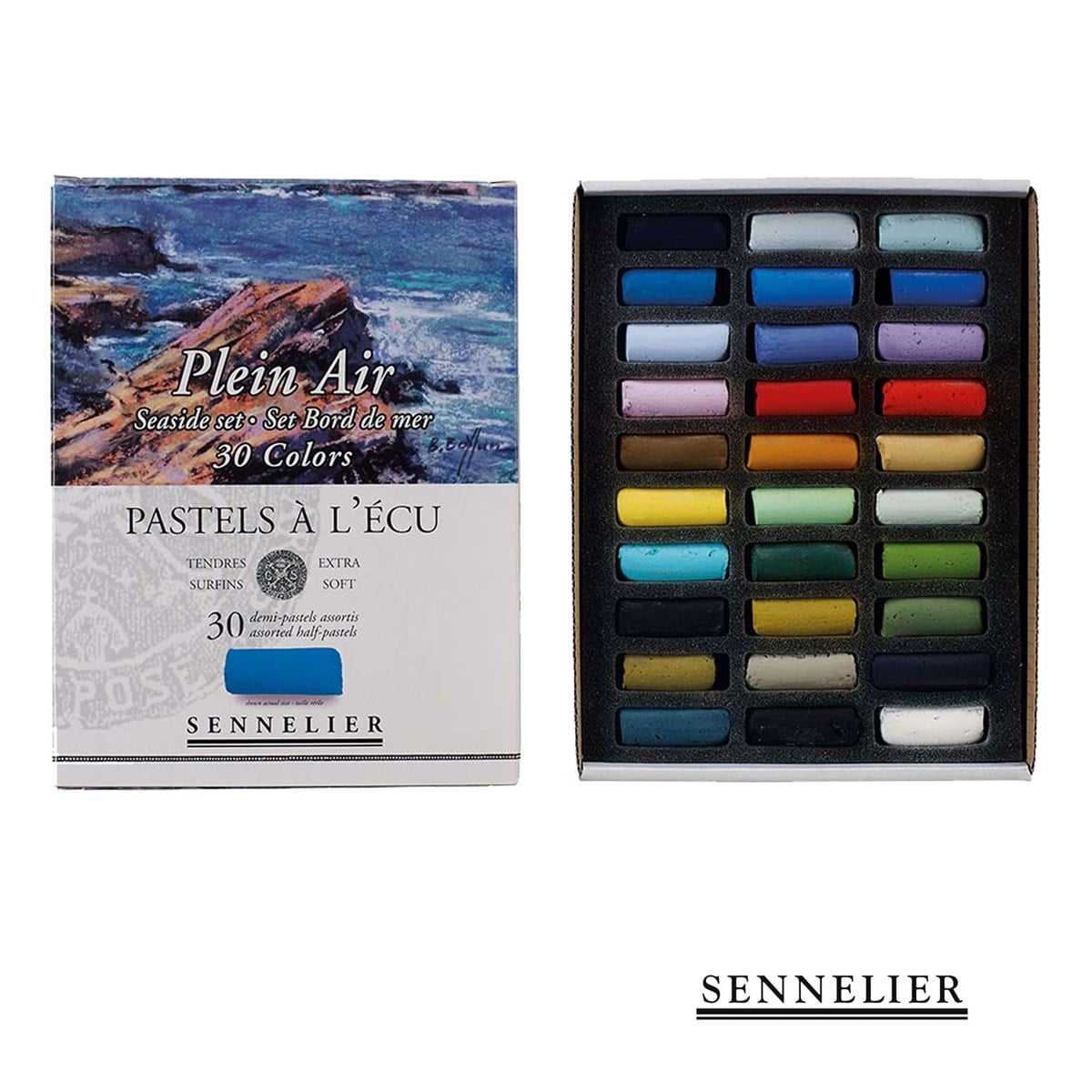 Sennelier Extra Soft Pastels 30 Half Stick - Seaside Set