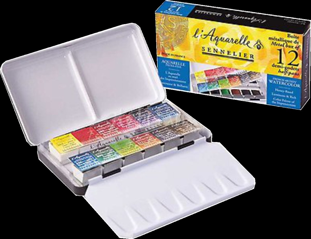 Sennelier I'Aquarel Yolculuk Kutusu 12'li